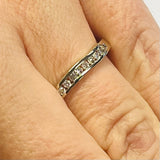 18ct White Gold Diamond Channel Set Ring MHJ