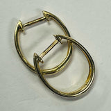 9ct Yellow Gold Diamond Huggie Earrings