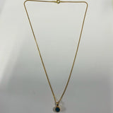 9ct Yellow Gold Topaz Earrings and Necklace Set