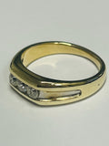 10ct Yellow Gold Diamond Signet Ring MHJ