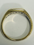 10ct Yellow Gold Diamond Signet Ring MHJ