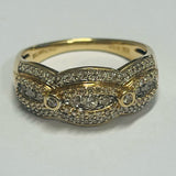 10ct Yellow Gold Diamond Ring