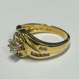9ct Yellow Gold Diamond Ring
