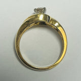 9ct Yellow Gold Diamond Ring