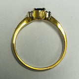 18ct Yellow Gold Sapphire and Diamond Ring