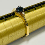 18ct Yellow Gold Sapphire and Diamond Ring