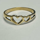 10ct Yellow Gold Heart Ring
