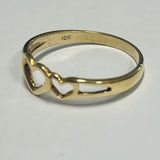 10ct Yellow Gold Heart Ring