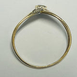 9ct Yellow Gold Sapphire and Diamond Ring