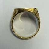 9ct Gold Black and White Diamond Ring Black Money Enterprises