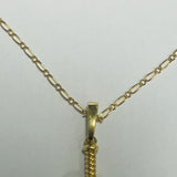 9ct Gold Sword Pendant and Chain