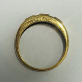 9ct Gold Created Ruby and Diamond Ring
