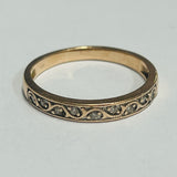 9ct Rose Gold and Diamond Ring