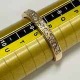 9ct Rose Gold and Diamond Ring