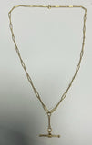 9ct Gold Paper Clip Necklace