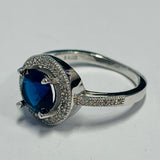 Sterling Silver Cubic Zirconia Ring