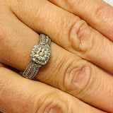10ct White Gold Diamond Ring Michael Hill