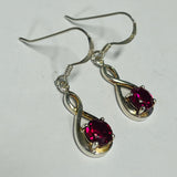 Sterling Silver Cubic Zirconia Earring and Necklace Set