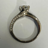 18ct White Gold Diamond Wedding Ring Set MHJ