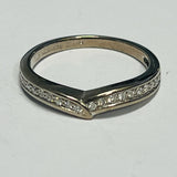 18ct White Gold Diamond Wedding Ring Set MHJ