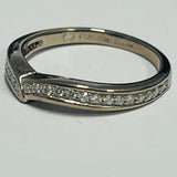 18ct White Gold Diamond Wedding Ring Set MHJ