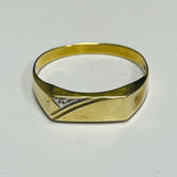 9ct Yellow Gold Diamond Ring