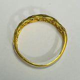 21ct Yellow Gold Chain Ring