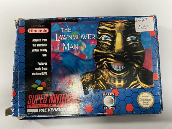 Super Nintendo Game The Lawnmower Man