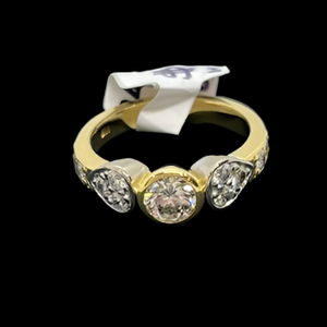 18ct Gold Bezel Set Ring with Valuation