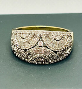 9ct Gold Diamond Ring