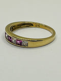 9ct Gold Pink Cubic Zirconia Ring