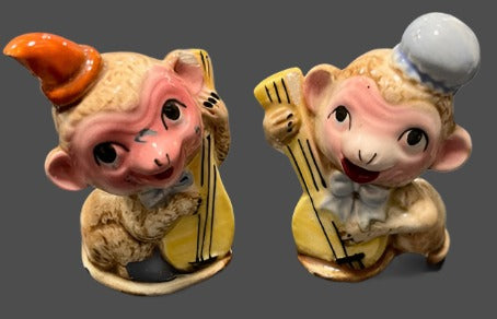 Anthropomorphic Monkey Salt and Pepper Shakers