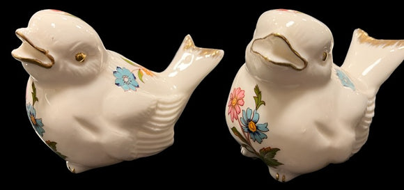 Floral Bird Salt and Pepper Shakers