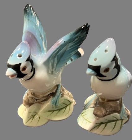 Blue Jay Salt and Pepper Shakers