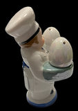 Chef with Eggs Salt and Pepper Shaker