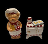 Teddy Bear in the Kitchen Salt and Pepper Shaker