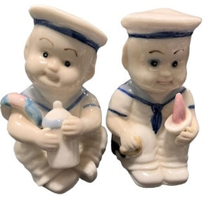 Sailor Babies Ceramic Salt and Pepper Shakers