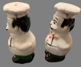 Hard Plastic Chef Salt and Pepper Shakers