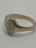 9ct Gold Diamond Signet Ring