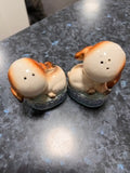 Vintage Spaniel Salt and Pepper Shakers