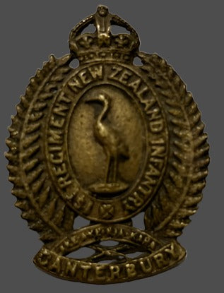 Canterbury 1st Regiment Cap Badge