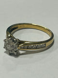 9ct Gold Diamond Cluster Ring