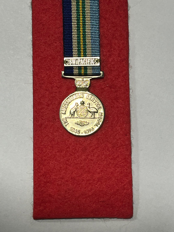 The Australian Service Miniature Medal 1945-1975