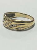 9ct Yellow Gold Diamond Dress Ring