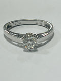 18ct White Gold Diamond Solitaire Ring