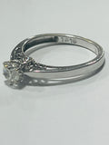 18ct White Gold Diamond Solitaire Ring