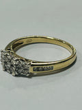 9ct Yellow Gold Diamond Ring