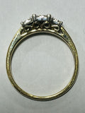 9ct Yellow Gold Diamond Ring