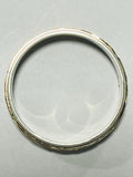 9ct White and Rose Gold Etched Band Ring