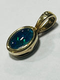 9ct Yellow Gold Opal Pendant